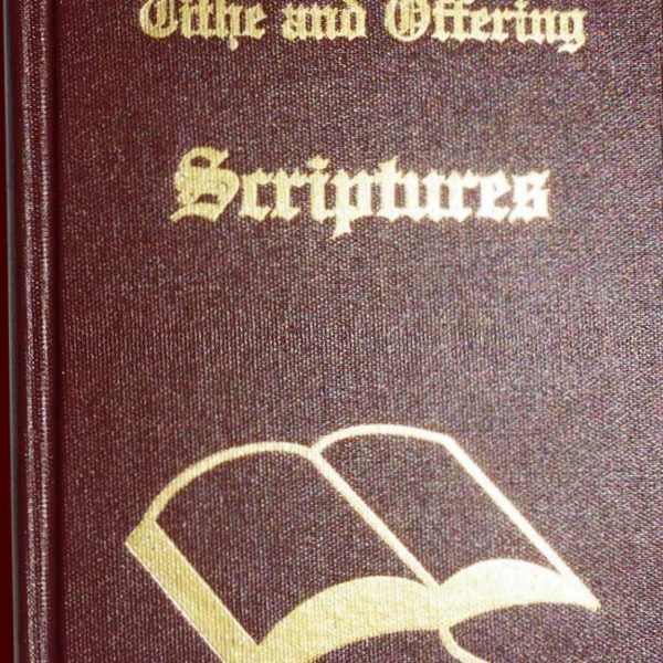 Tithe and Offering Scriptures Book